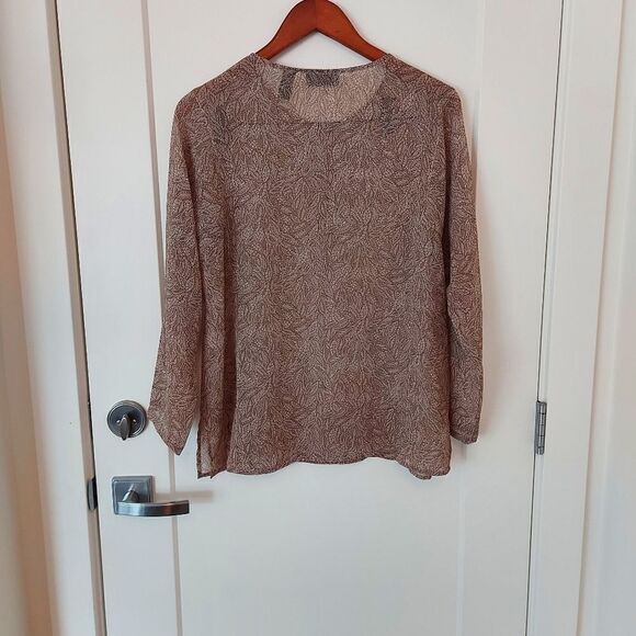 APOSTROPHE SHEER BLOUSE  - Picture 3 of 6